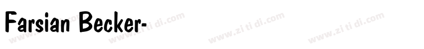 Farsian Becker字体转换